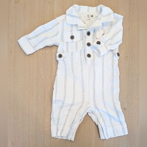 Banana Republic Kids White Striped Bodysuit
